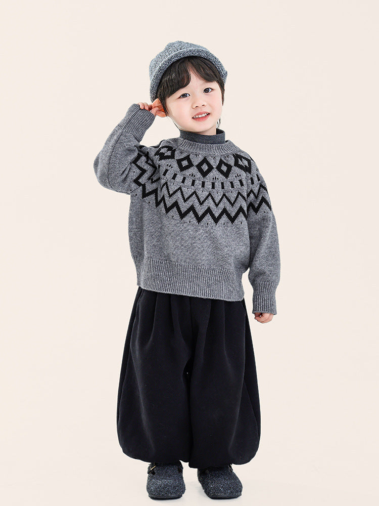 Nordic Kid's Sweater Holiday Fair Isle