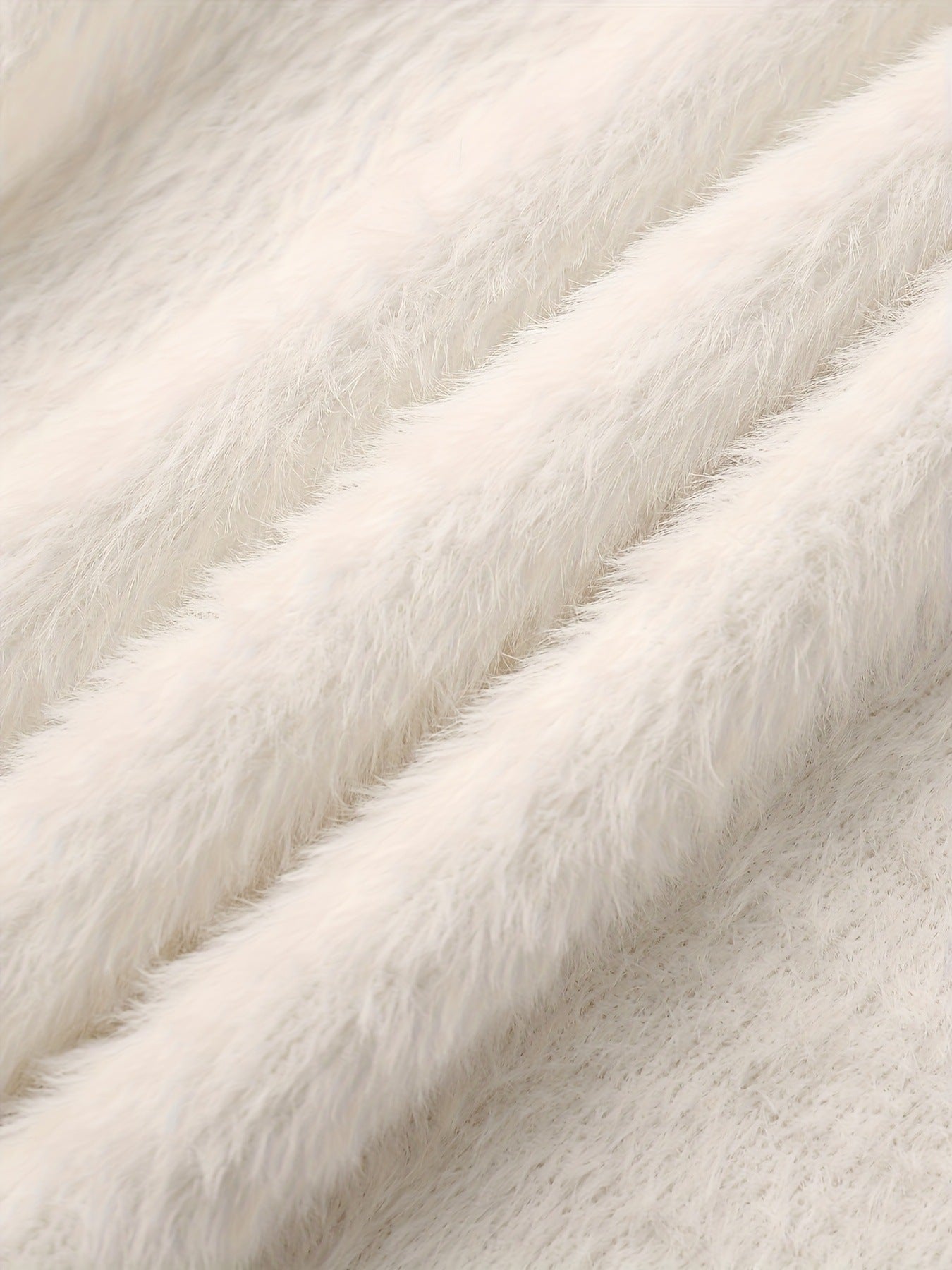 #SU003 Embroidery 7 Gauge  Jersey Knit Acrylic Mock Neck Pullover for Women