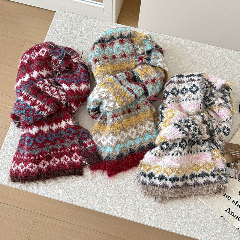 Nordic Fair Isle Scarf