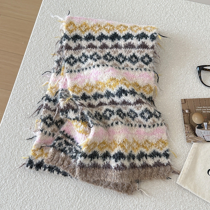 Nordic Fair Isle Scarf